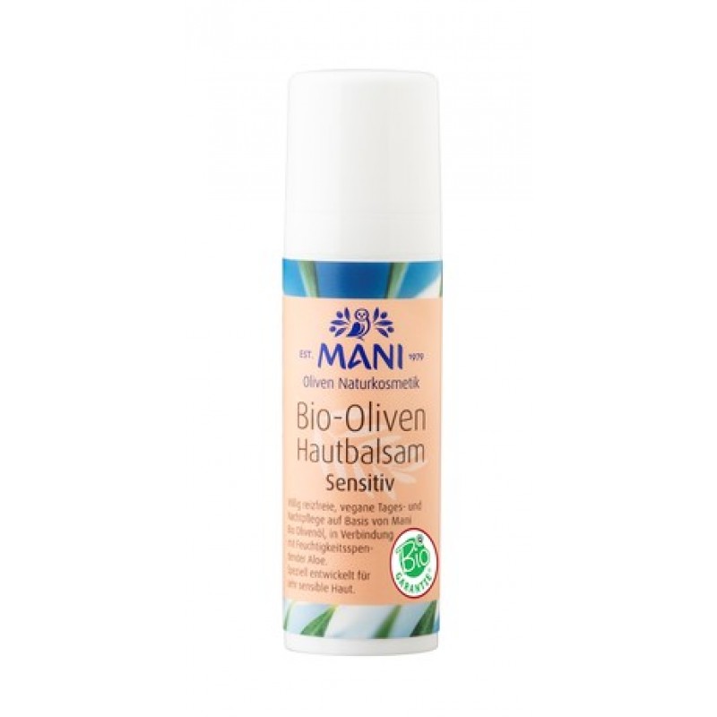 MANI Organic Olive Skin Balm Sensitive, 30 ml dispenser  